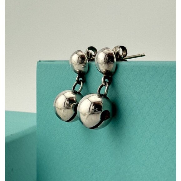 RARE Tiffany & Co. Paloma Picasso Campanitas Bell Drop Dangle Earrings Silver - Picture 1 of 10